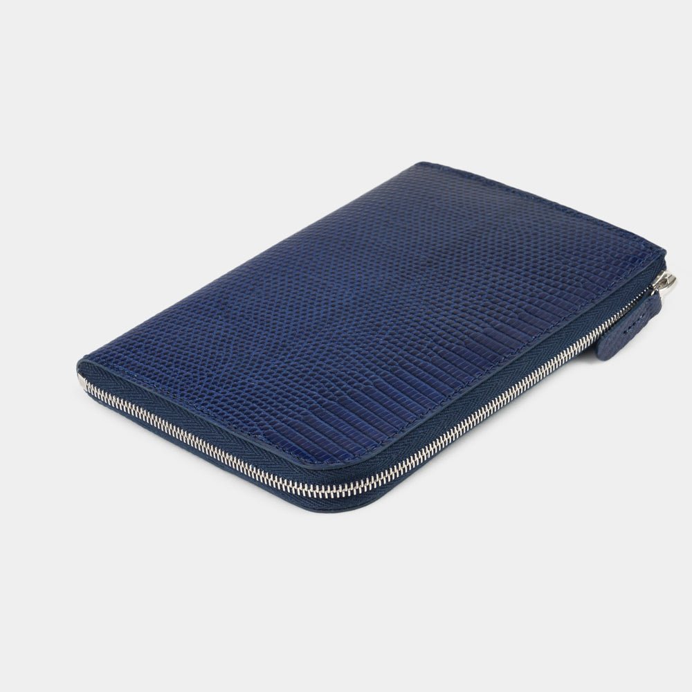 Minimalistic Wallet "Pont-Aven" Lizard Blue | Marcel Robert - 3