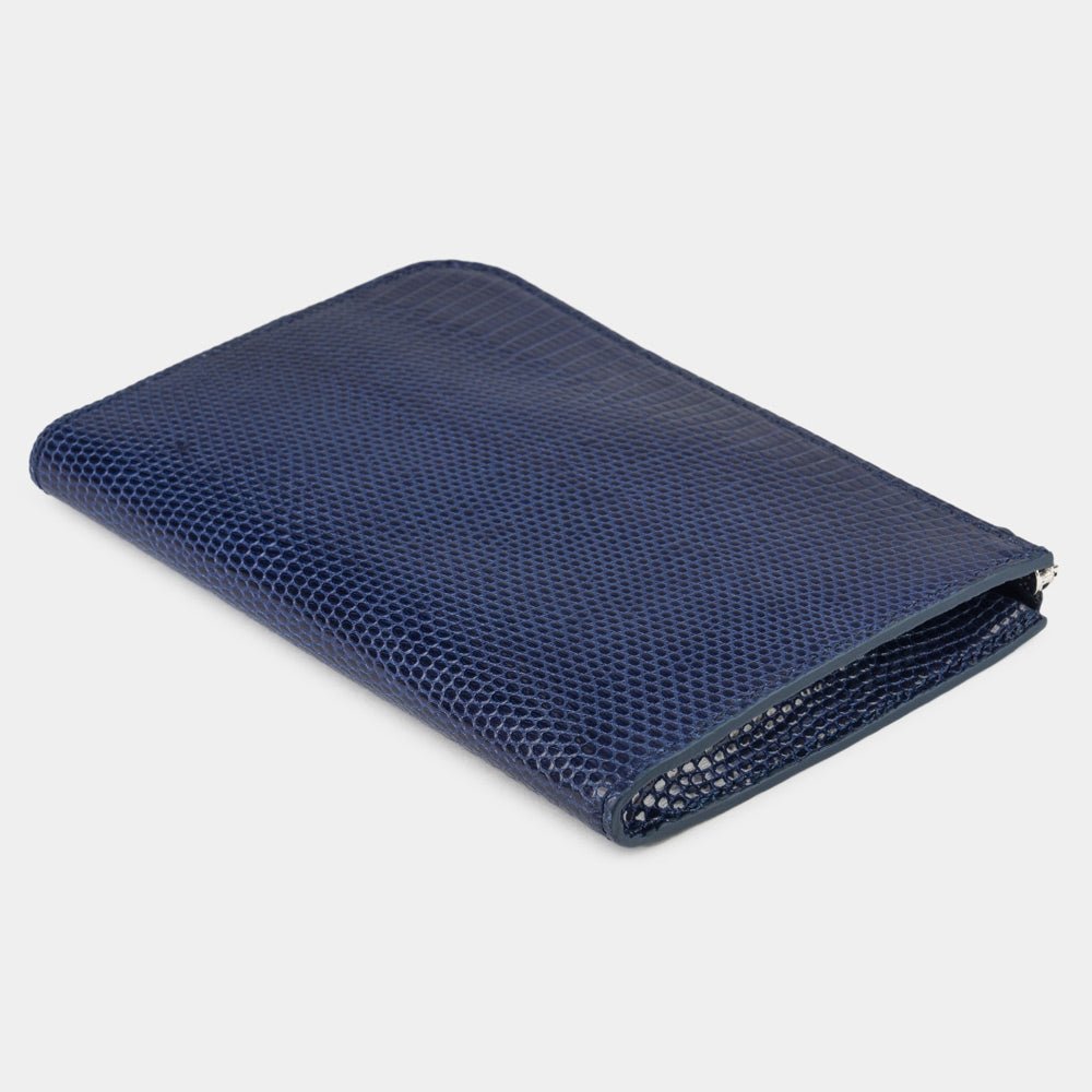 Minimalistic Wallet "Pont-Aven" Lizard Blue | Marcel Robert - 4