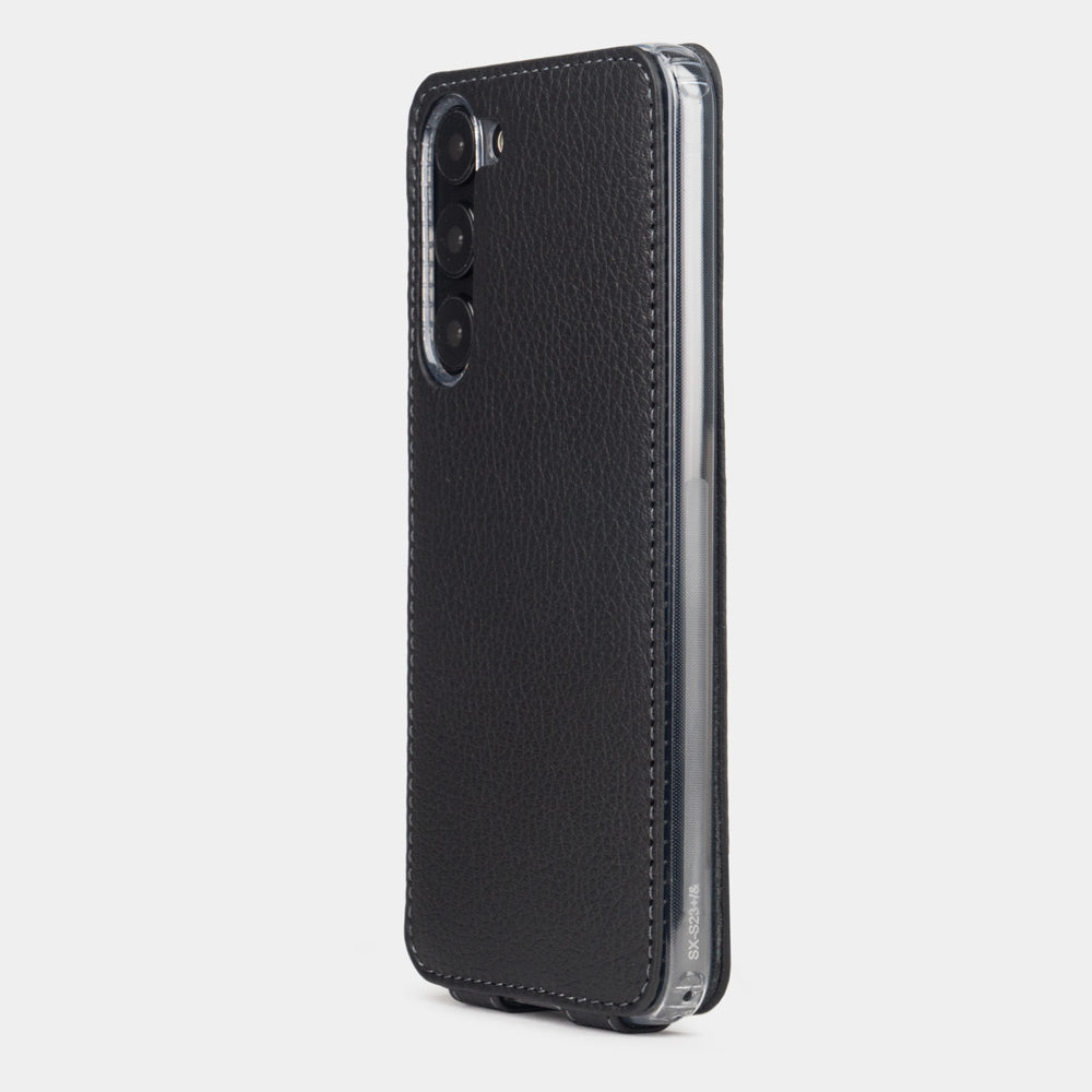 Flip Case Galaxy S23 Plus Black Leather | Marcel Robert - 4