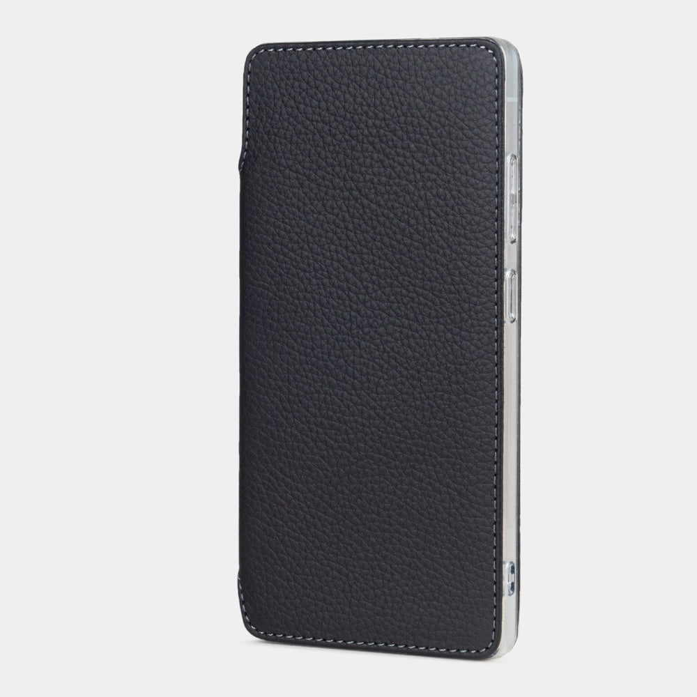 Folio flip cover case handmade from leather for Samsung Galaxy S25 Ultra