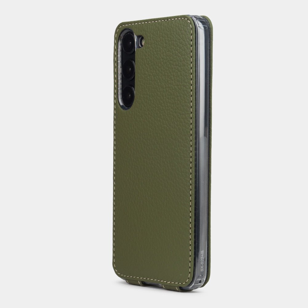 Premium Leather Case Galaxy S23 Plus Green | Marcel Robert - 4