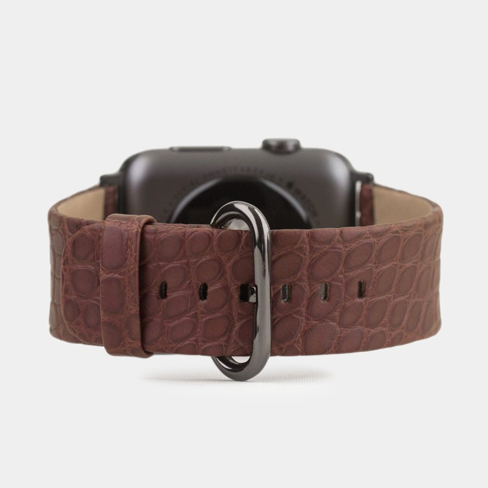 Armband Apple Watch 41/42mm Alligator braun