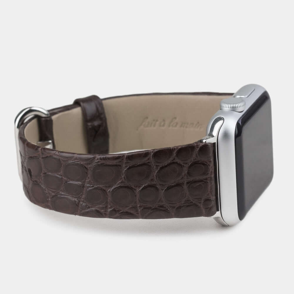 Apple Watch bandje dames 41/42 mm mat alligatorleer