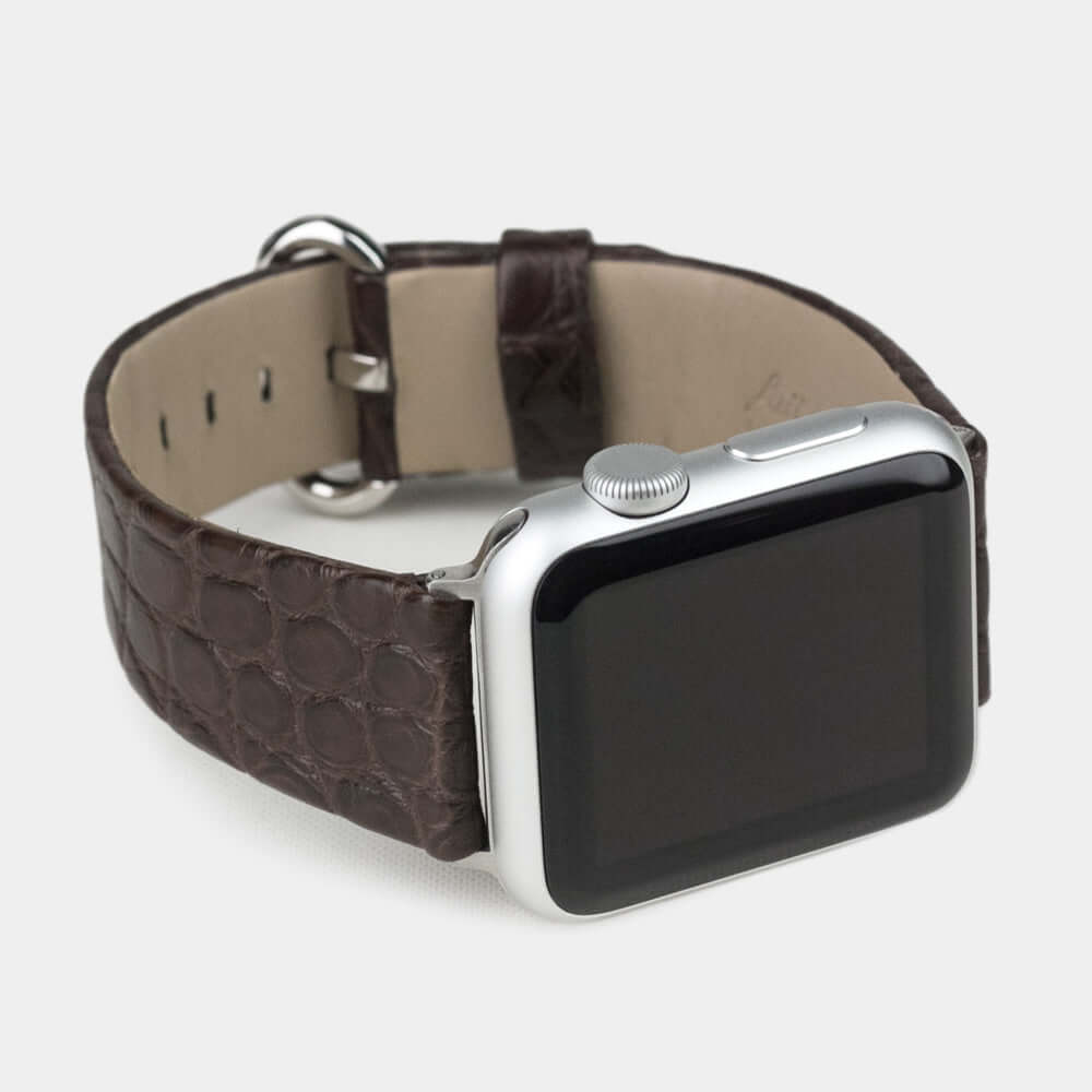 Apple Watch bandje dames 41/42 mm mat alligatorleer
