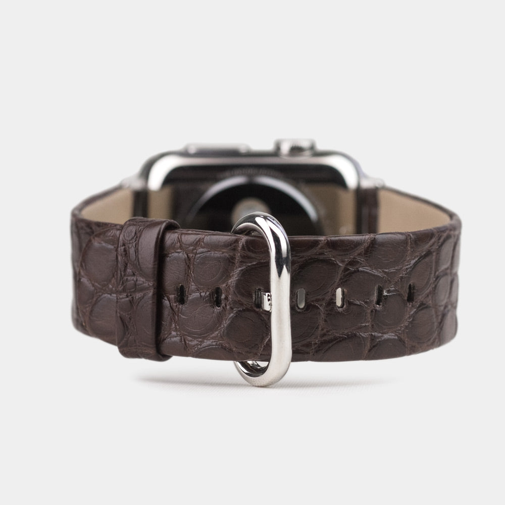 Apple Watch bandje dames 41/42 mm mat alligatorleer