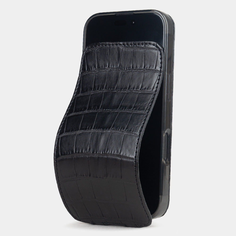 iPhone 17 Pro Max black crocodile case - MagSafe & patented magnetic ...