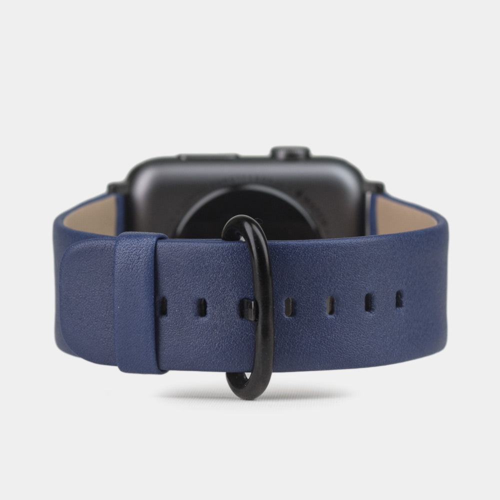 bracelet cuir Apple Watch 41 / 42mm bleu royal