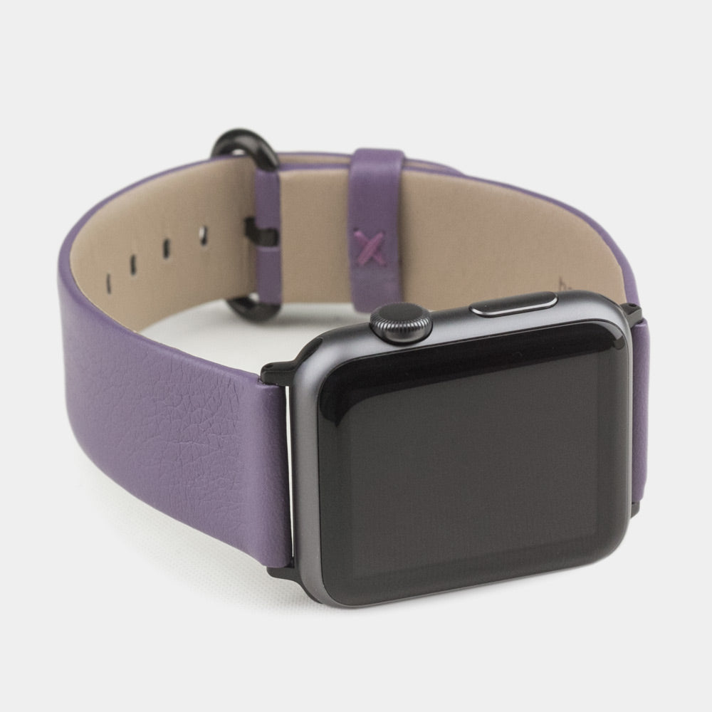 bracelet cuir Apple Watch 40 / 41mm violet