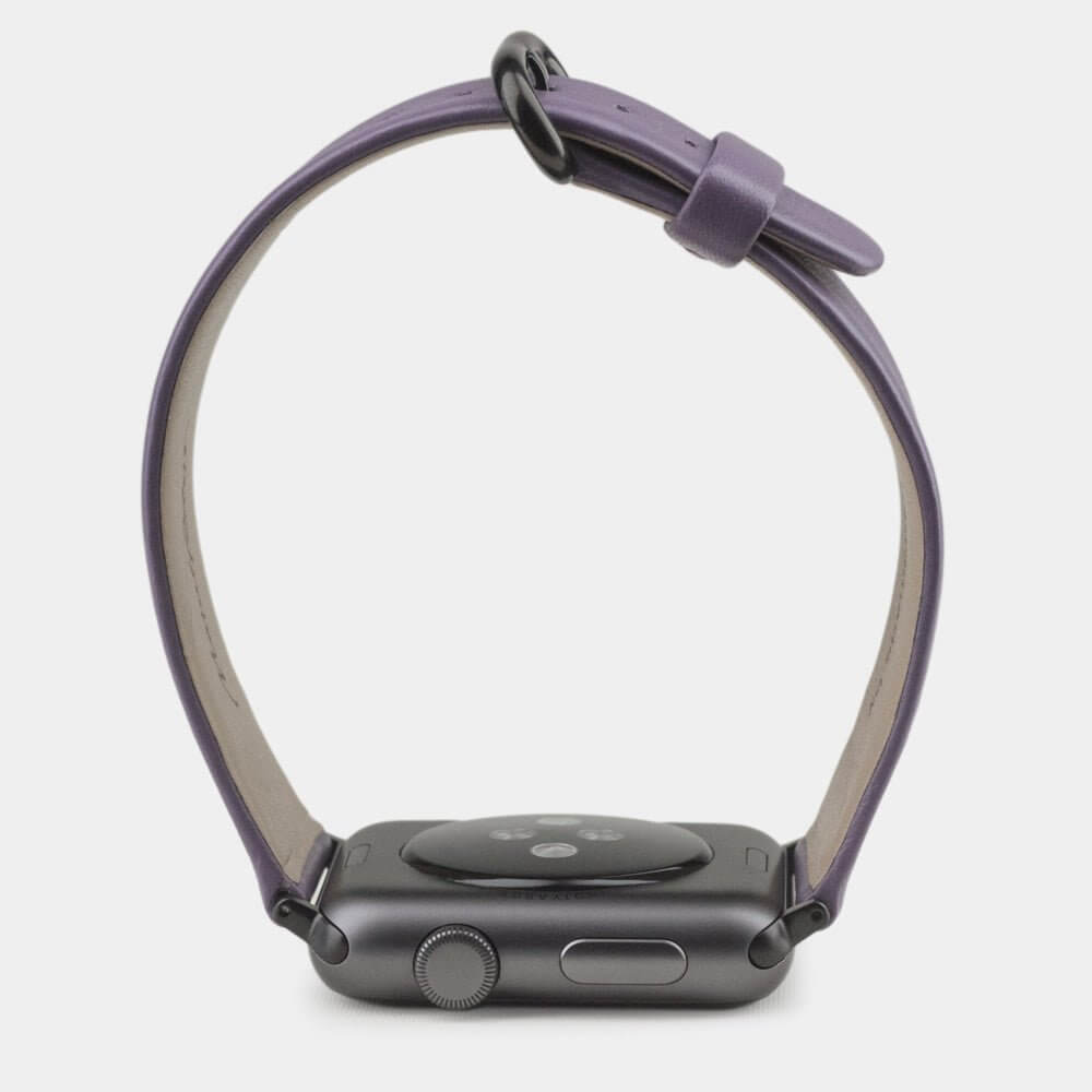 Calfskin Strap Apple Watch 45/46mm Violet | Marcel Robert - 12