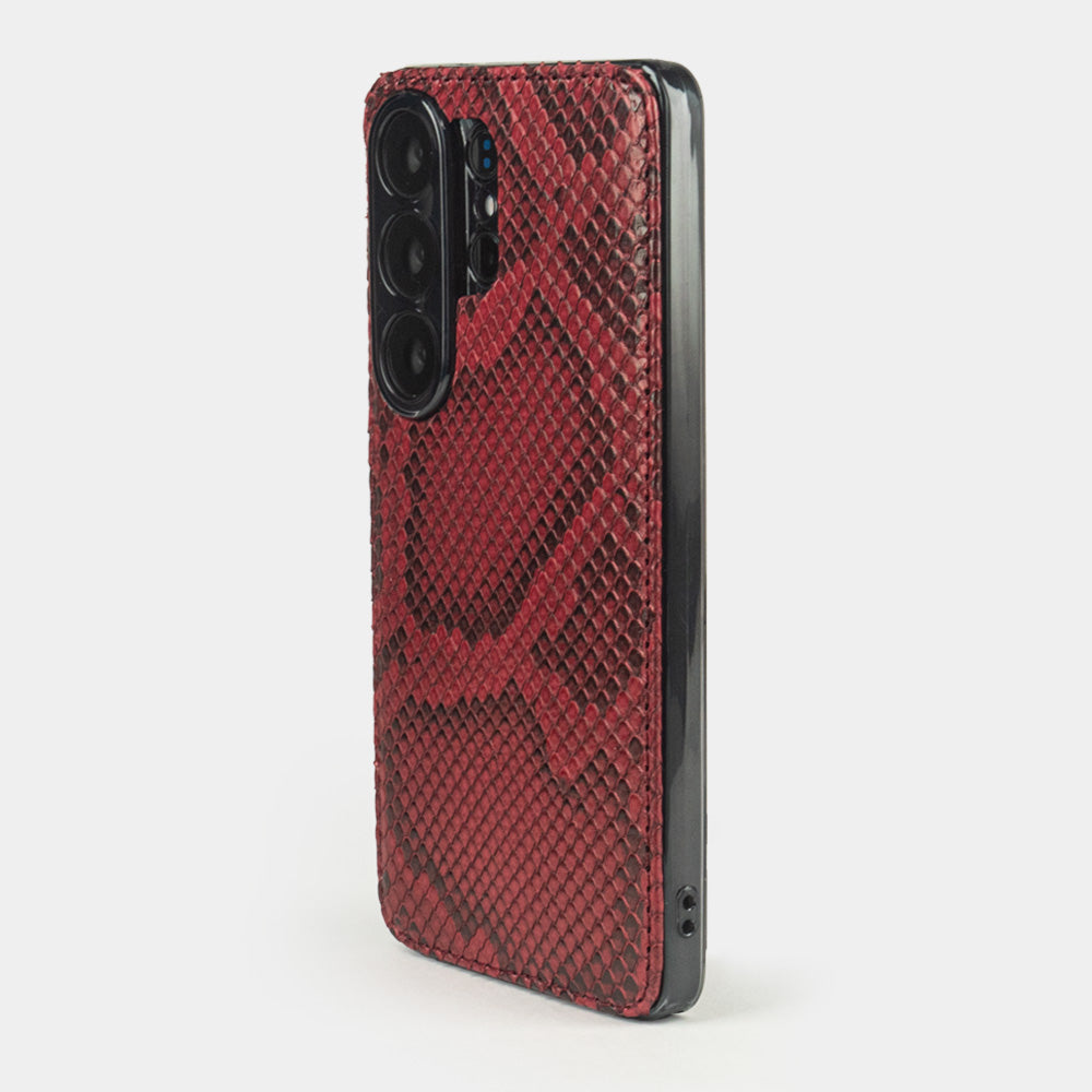 Coque Protection Samsung S26 Ultra cuir python & MagSafe