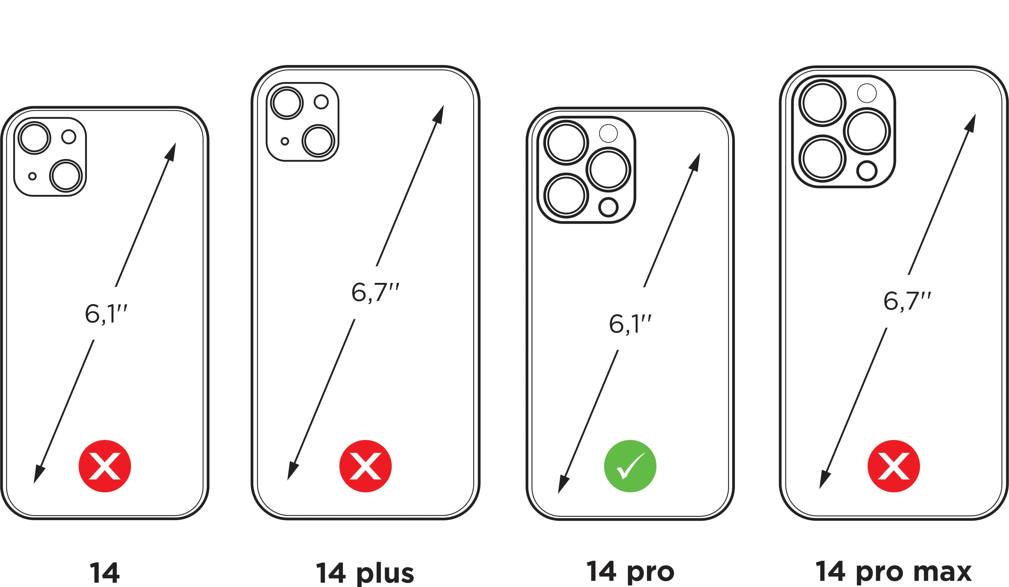 Hülle iPhone 14 pro Eidechse rot