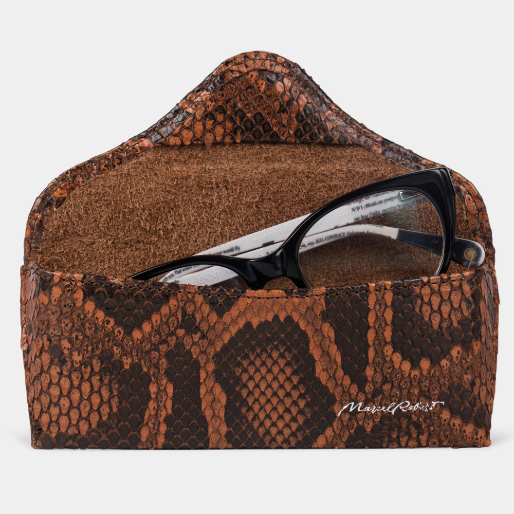 glasses case Casual python gold