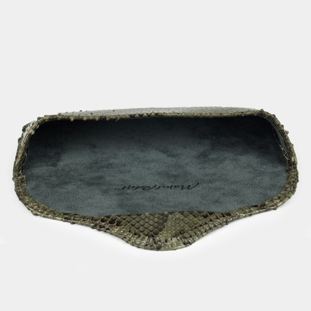 glasses case Casual python green