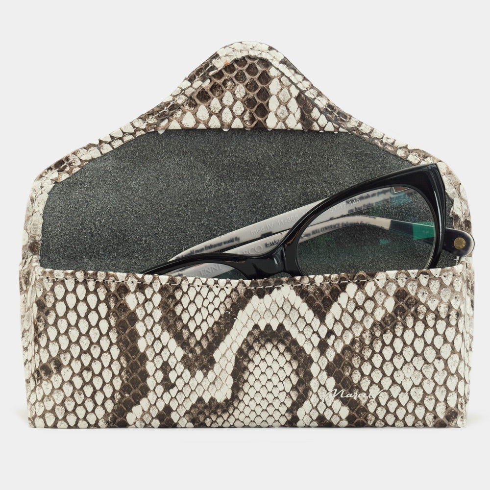 glasses case Casual python natural