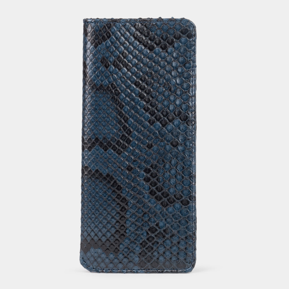 pochette lunettes Pocket python bleu