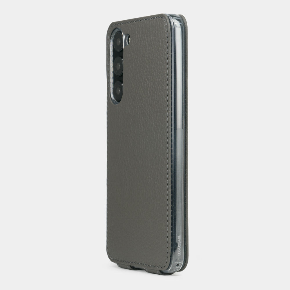 Samsung S23 case leather grey