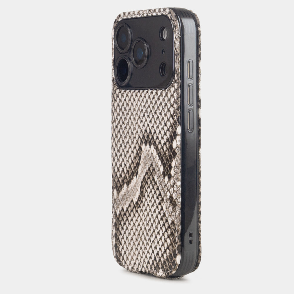 coque iPhone 17 Pro Max python naturel