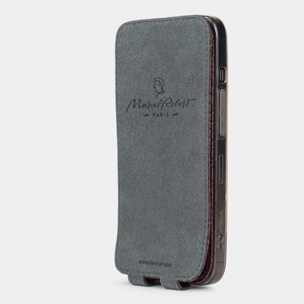 iPhone 13 Pro Max hoesje hagedissen bordeauxrood