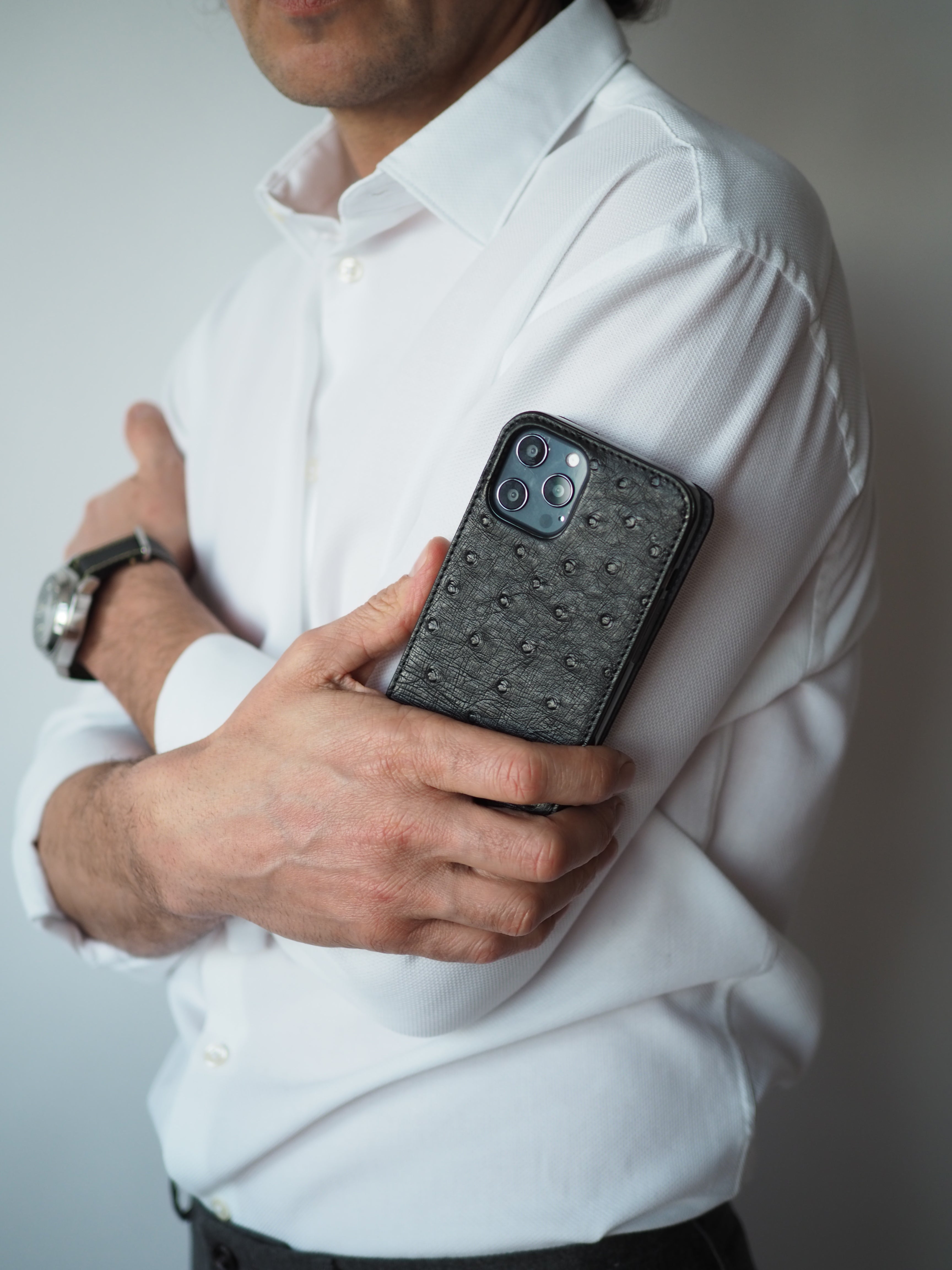 case iPhone 13 Pro Max ostrich black