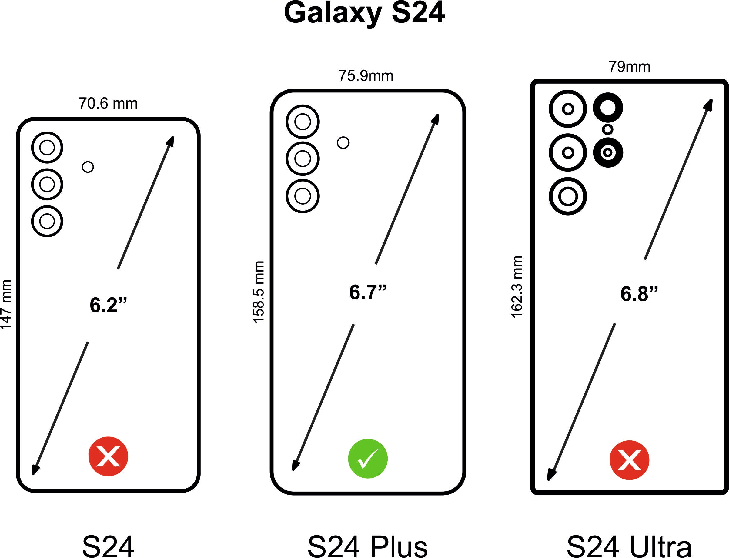 Folio case Galaxy S24 Plus black