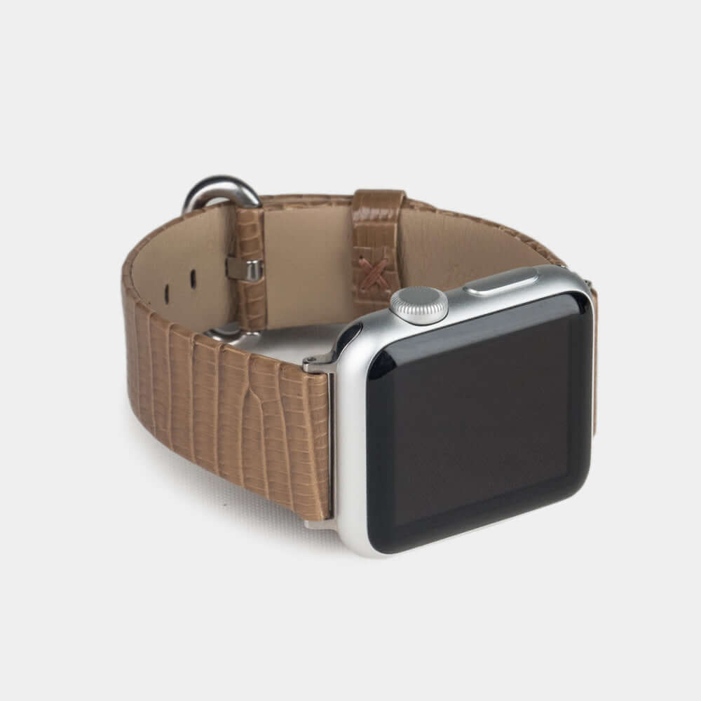 Lizard Strap Apple Watch 45/46mm Gold | Marcel Robert - 9