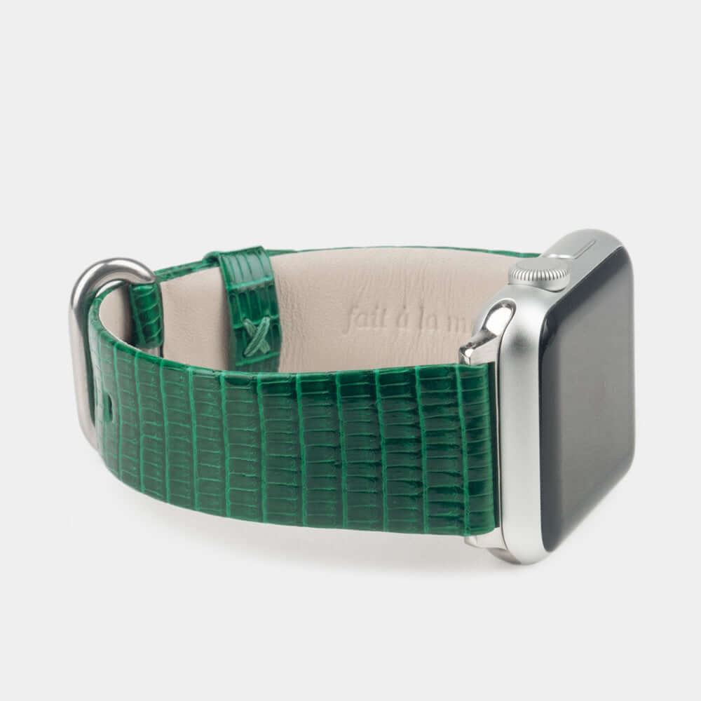 Lizard Strap Apple Watch 45/46mm Green | Marcel Robert - 9