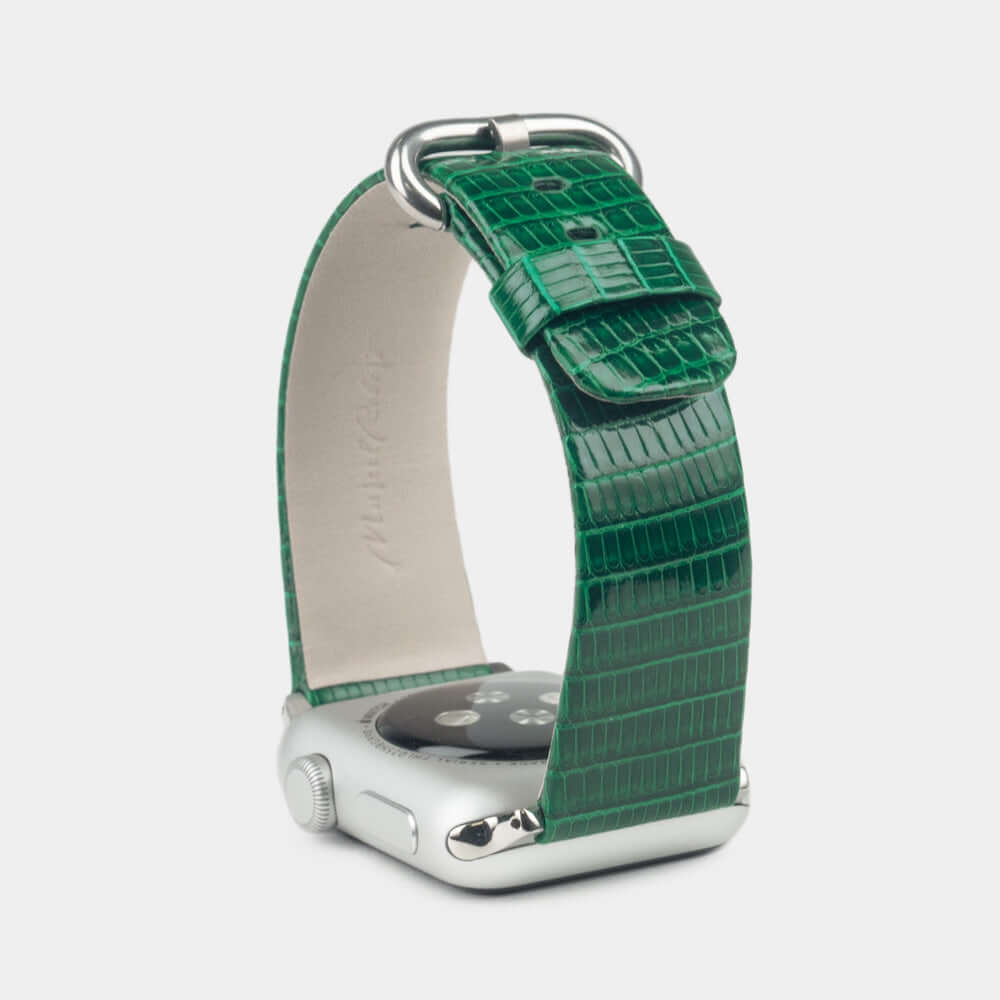 Lizard Strap Apple Watch 45/46mm Green | Marcel Robert - 4