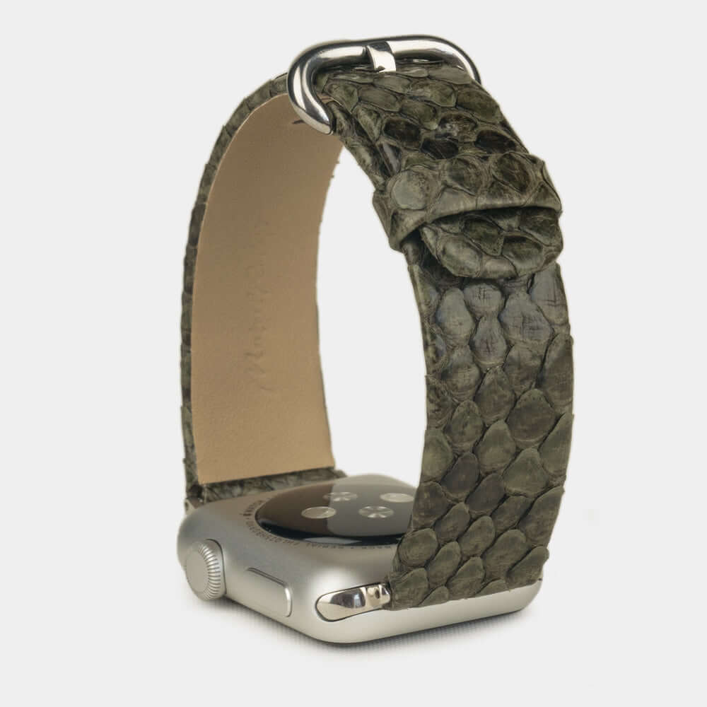 Python Strap Apple Watch 45/46mm Green | Marcel Robert - 5