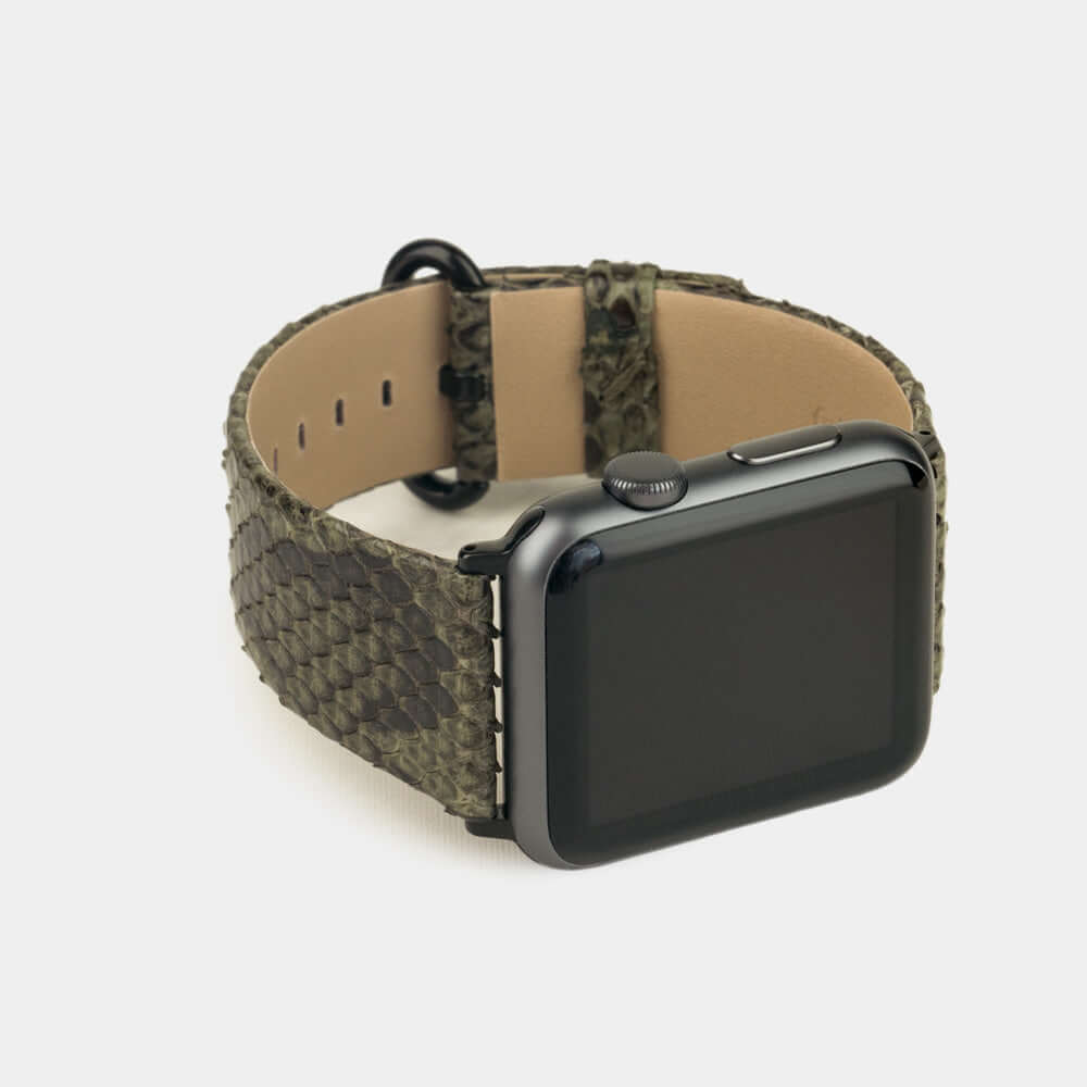 Python Strap Apple Watch 45/46mm Green | Marcel Robert - 2