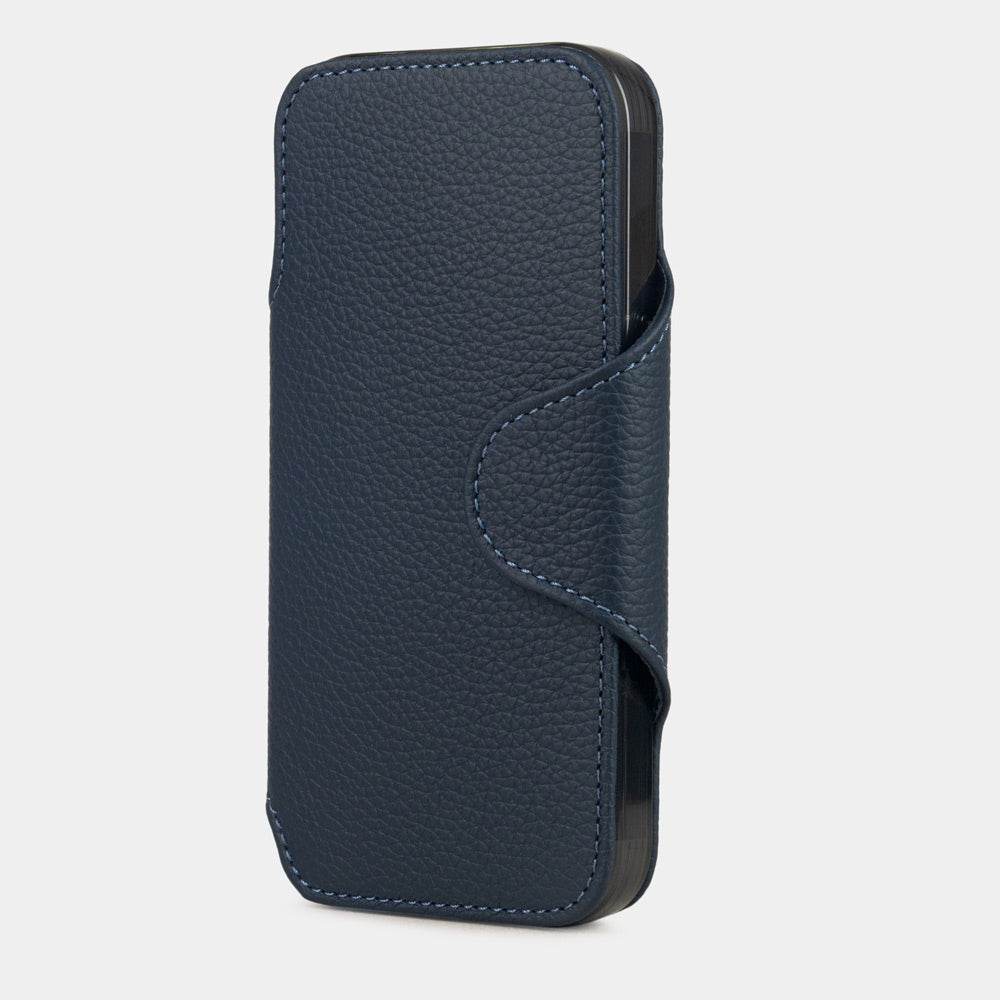 iPhone 17 Pro Max Black Calfskin Wallet Case – MagSafe