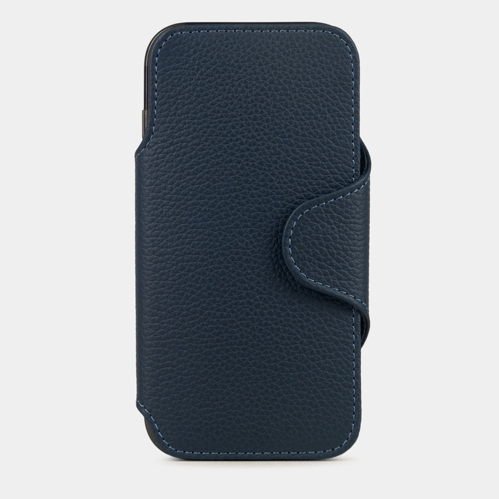 iPhone 17 Pro Max Black Calfskin Wallet Case – MagSafe