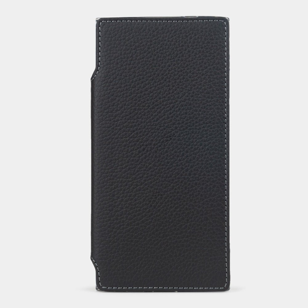 Folio Black Leather Case Galaxy S24 Ultra | Marcel Robert - 0