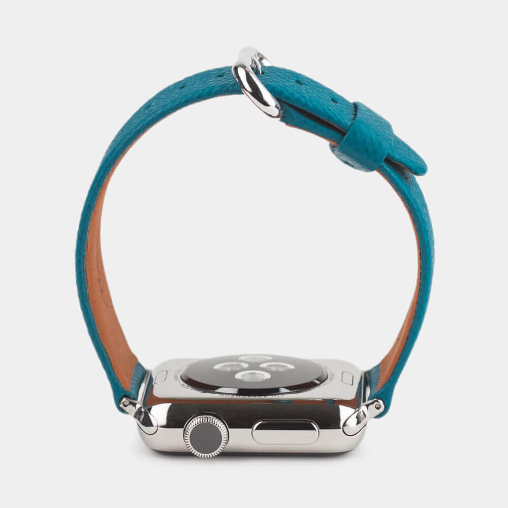 Calfskin Strap Apple Watch 41/42mm Bright Blue | Marcel Robert - 3
