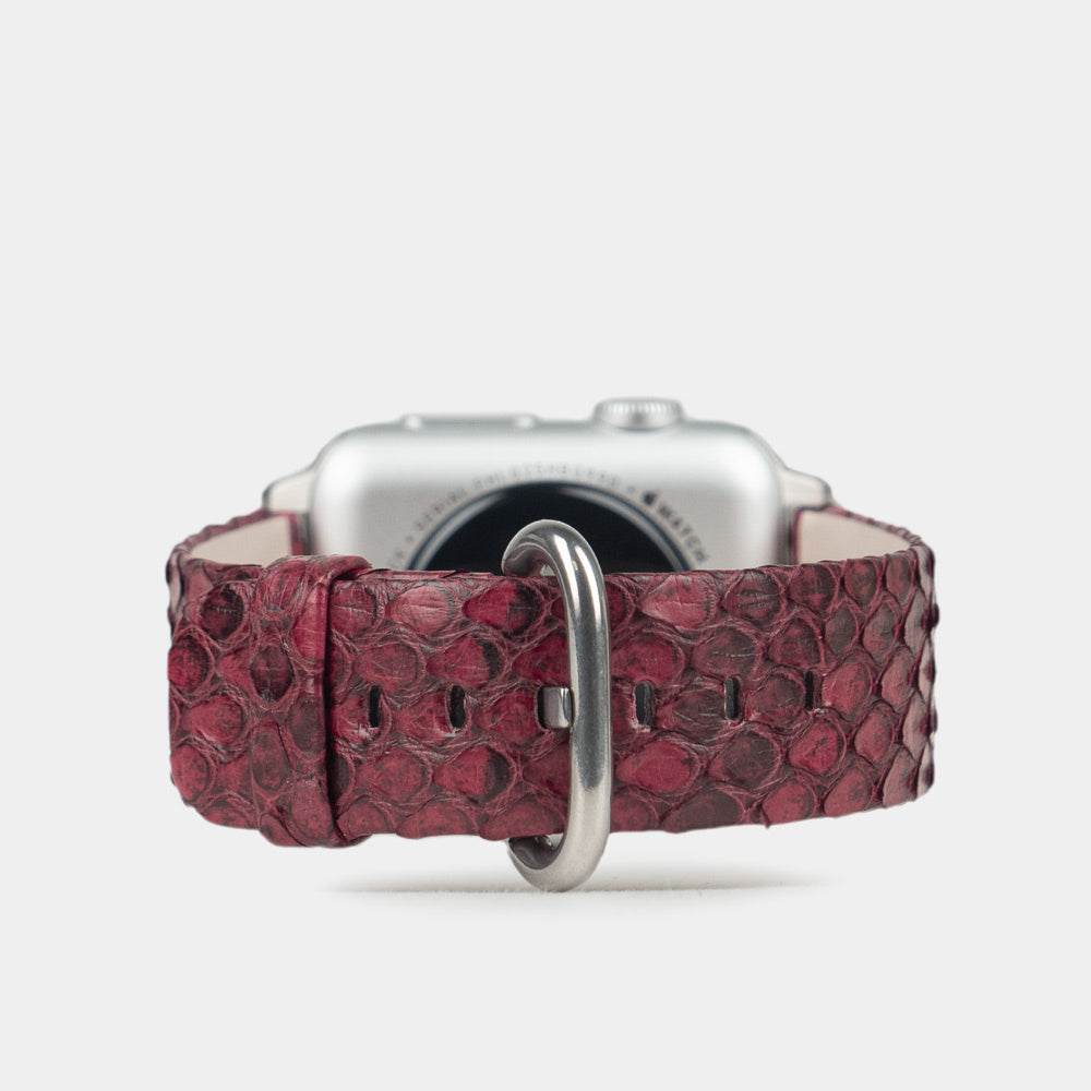 strap apple watch 40 / 41mm python bordeaux