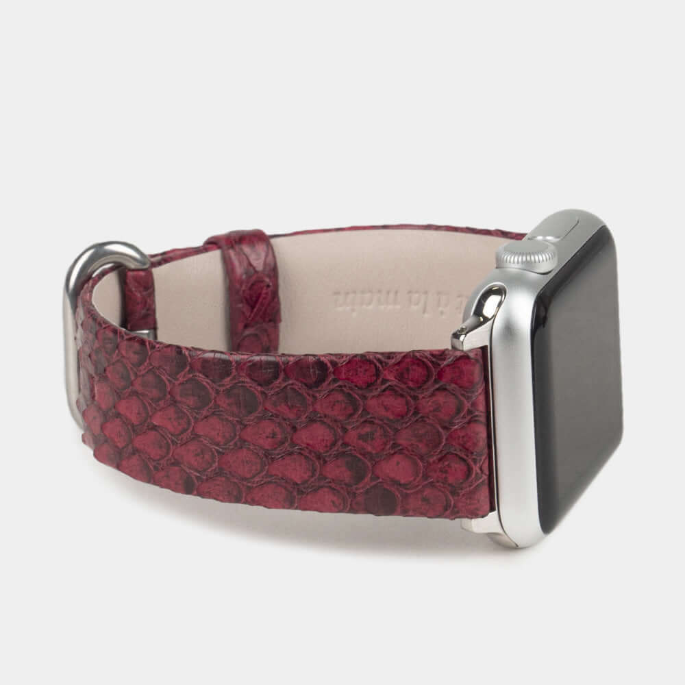 Python Strap Apple Watch 41/42mm Bordeaux | Marcel Robert - 1