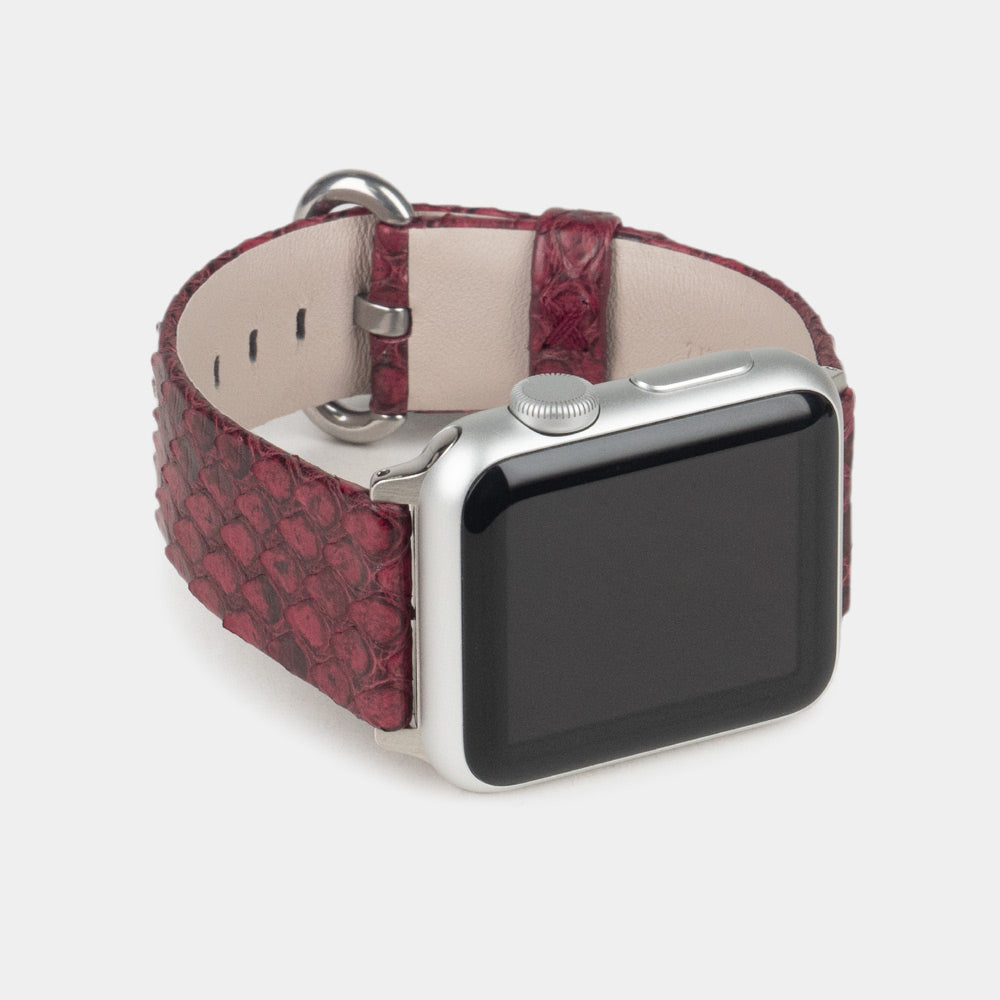 Armband Apple Watch 40 / 41mm Python bordeaux