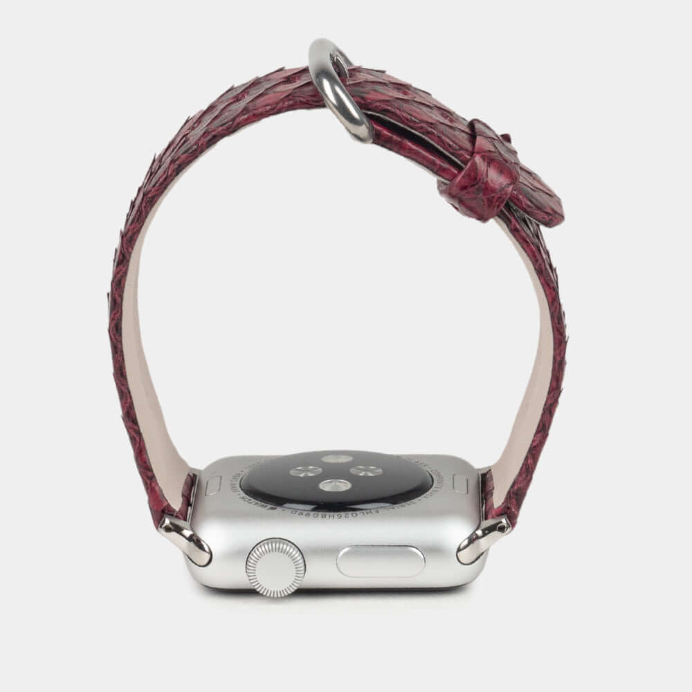 Python Strap Apple Watch 41/42mm Bordeaux | Marcel Robert - 3