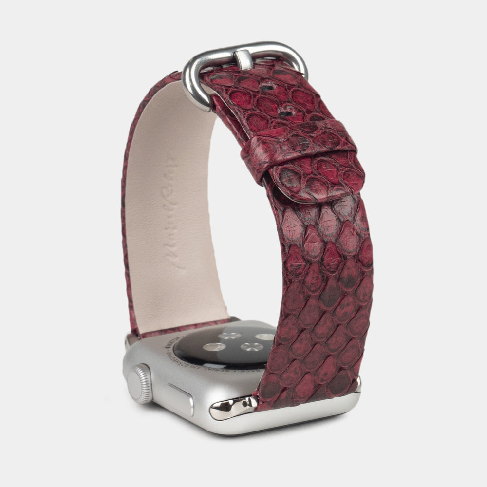 bracelet python Apple Watch 40 / 41mm bordeaux