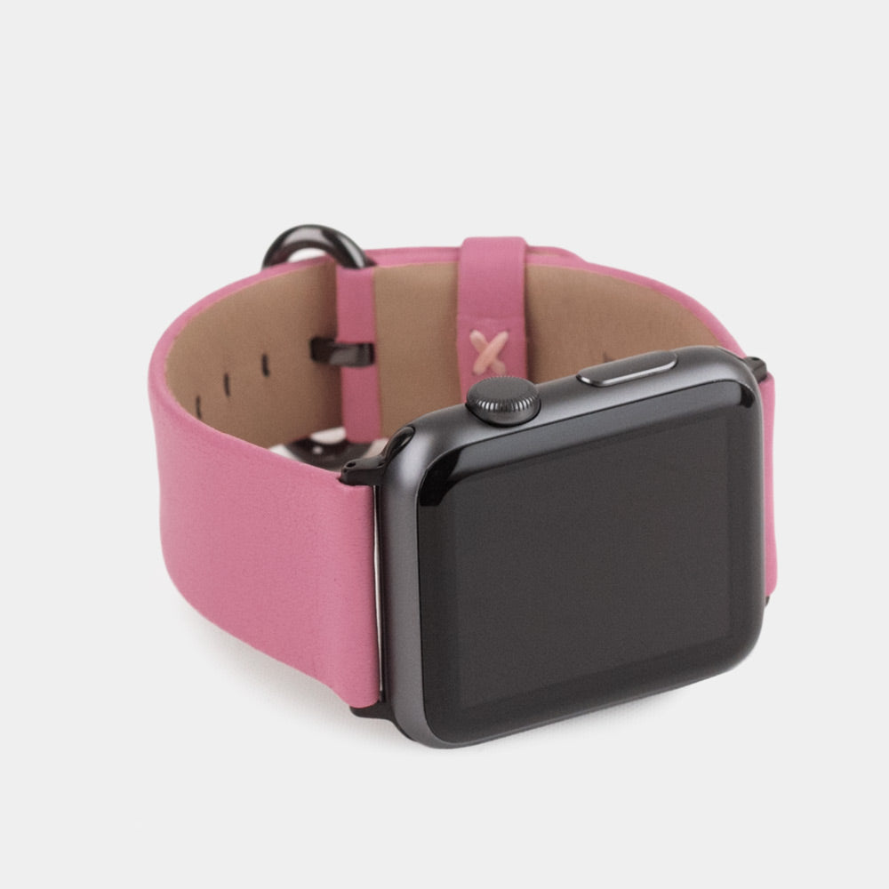 bracelet cuir Apple Watch 40 / 41mm rose