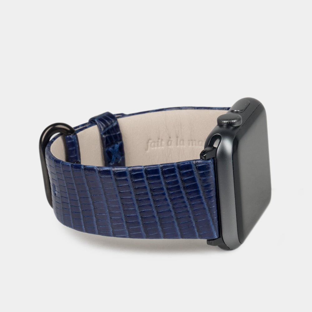 strap apple watch series 10 lizard blue