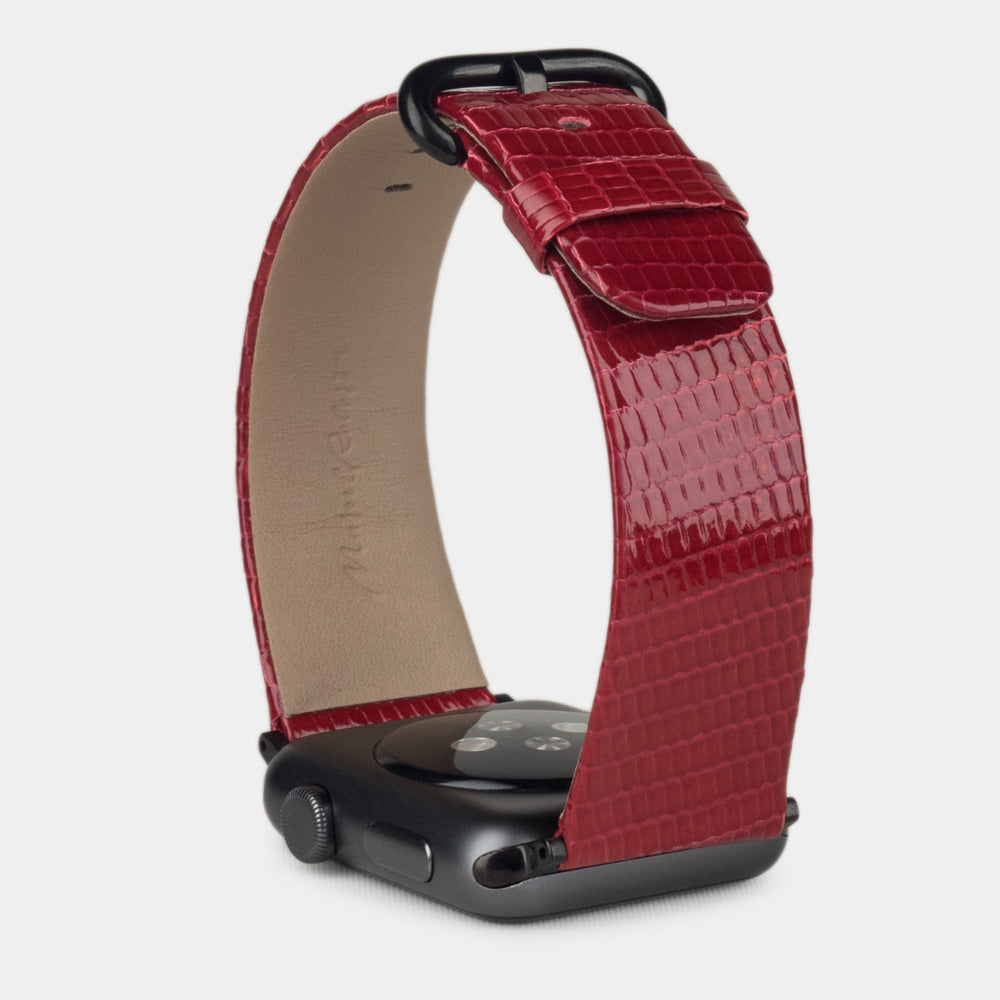 bracelet lézard Apple Watch 40 / 41mm  rouge