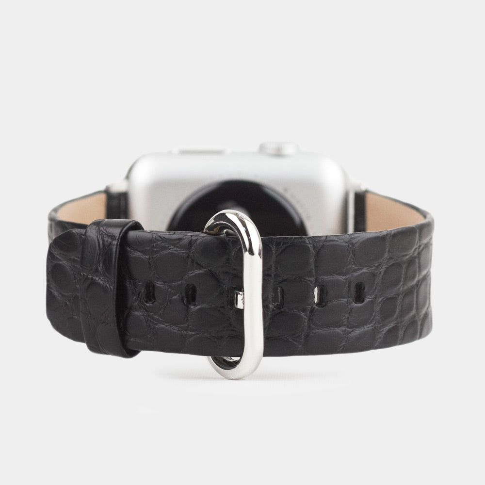 strap apple watch series 10 alligator black