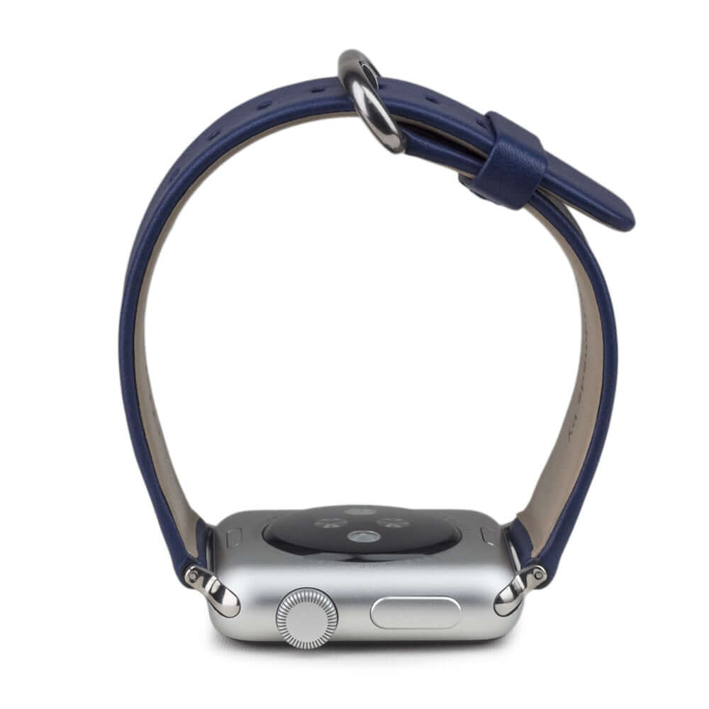 Leather Strap Apple Watch 45/46mm Royal Blue | Marcel Robert - 14