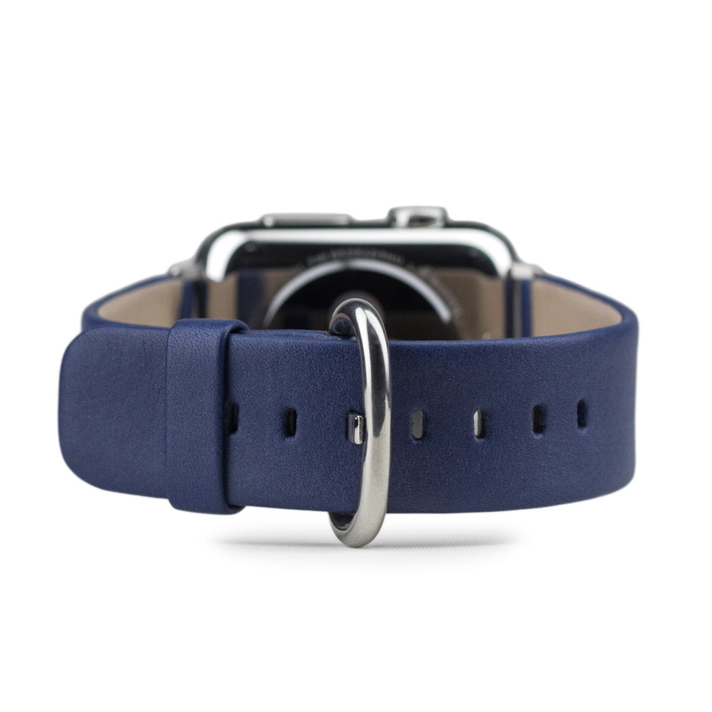 bracelet cuir Apple Watch 41 / 42mm bleu royal