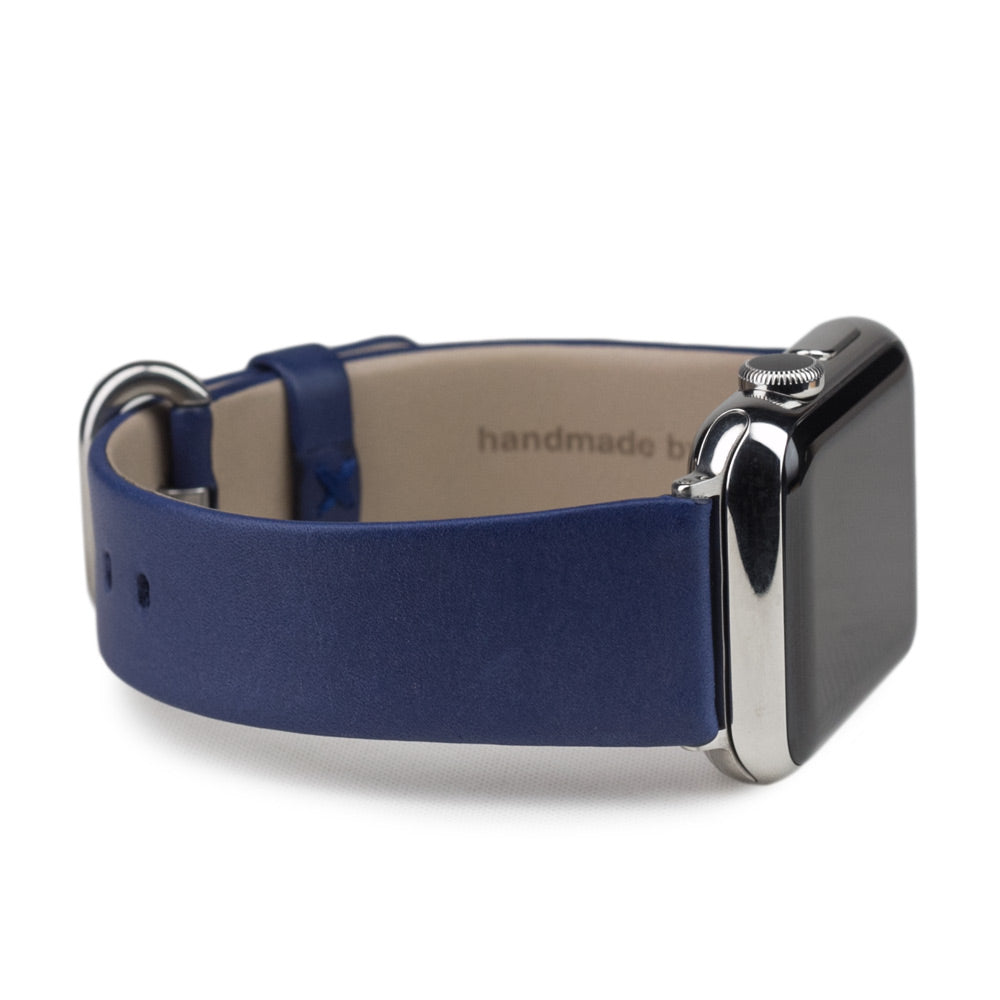 bracelet cuir Apple Watch 41 / 42mm bleu royal