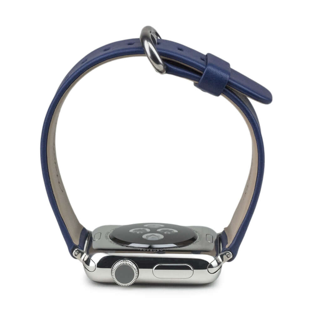 Leather Strap Apple Watch 45/46mm Royal Blue | Marcel Robert - 3