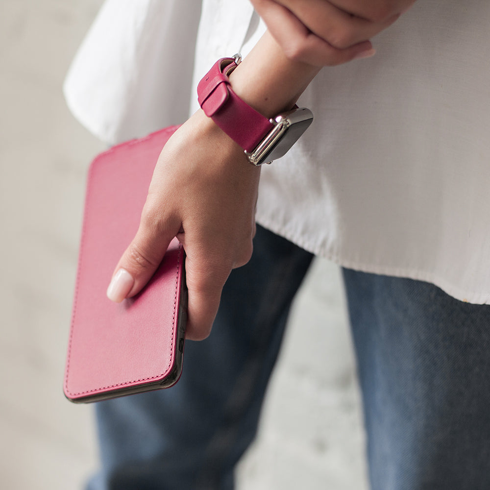 strap apple watch 44 / 45mm fushia