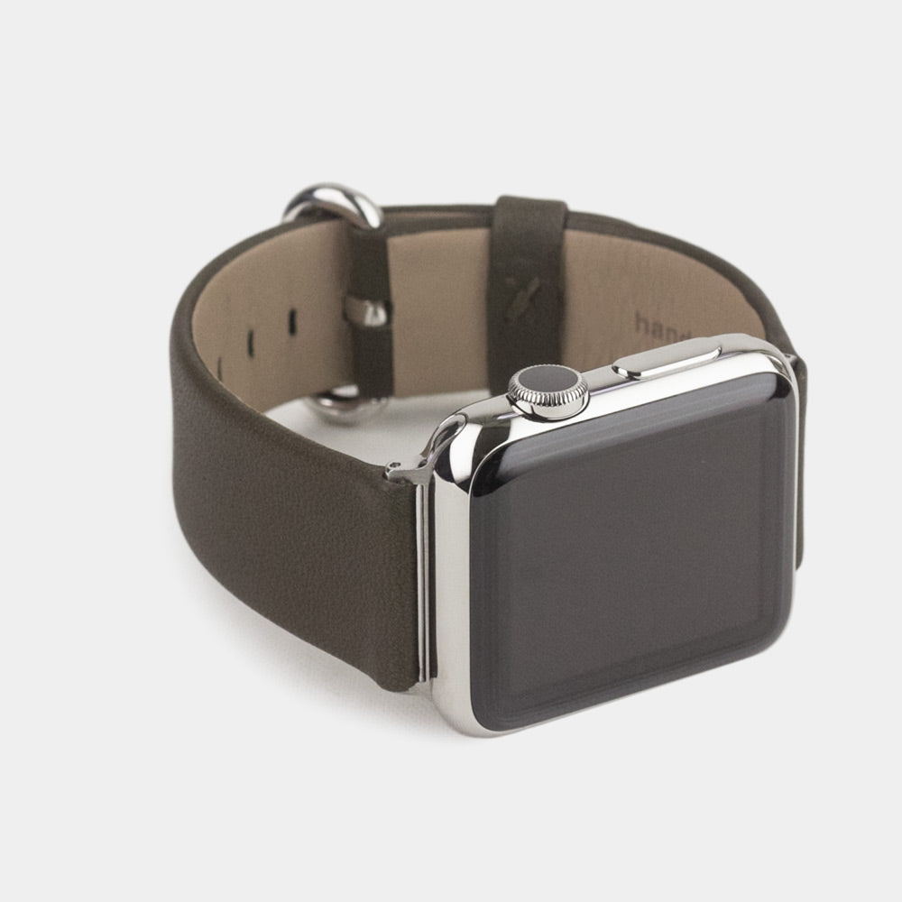 Leather Strap Apple Watch 41/42mm Khaki Green | Marcel Robert - 11