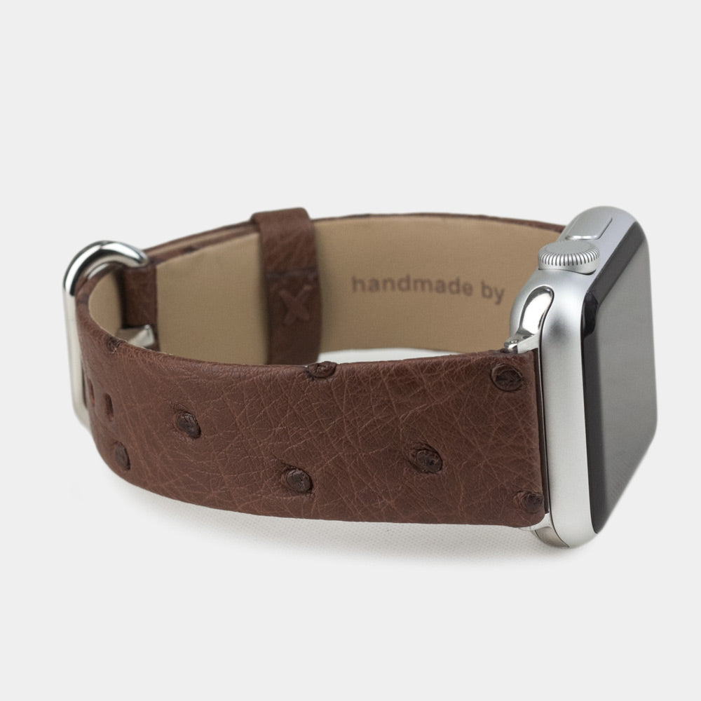 strap apple watch 40 / 41mm ostrich brown