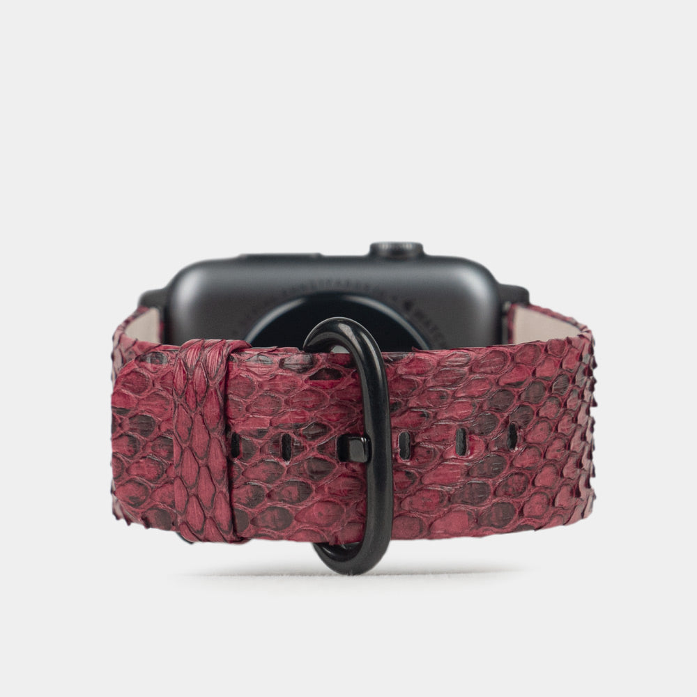 strap apple watch 40 / 41mm python bordeaux